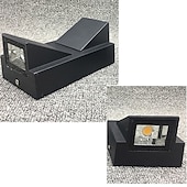 tanie Kinkiety zewnętrzne-Kinkiet zewnętrzny led 2w 4w oświetlenie góra/dół kryty 1/2-głowica zakrzywiona wodoodporna ip65 kinkiet nowoczesna lampa do sypialni ciepłe białe światło/biały ac90-264v