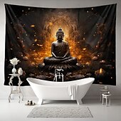 cheap Boho Tapestry-L.T.HOME Buddha Bohemian Hanging Tapestry Wall Art Large Tapestry Mural Decor Photograph Backdrop Blanket Curtain Home Bedroom Living Room Decoration Lotus
