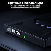 tanie Kable i adaptery-7 w 1 przenośny usb 3.0 ultra-cienka zewnętrzna nagrywarka dvd czytnik napędu odtwarzacz napęd optyczny do akcesoriów do komputerów stacjonarnych laptopa