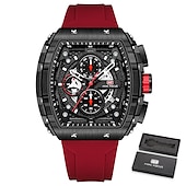 olcso Quartz órák-MINI FOCUS Quartz Sport Óra Férfiaknak Kronográf Lumineszcens Naptár Katonai Férfi Órák Felső Márka Luxus Szilikon Szalag Vízálló Apák Napjára