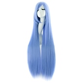 cheap Party Wigs-40 100cm Anime Costume Long Straight Cosplay Wig Party Wig Carnival Cosplay Party Wigs