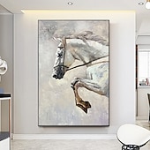 Χαμηλού Κόστους Πίνακες με Ζώα-Mintura χειροποίητη ελαιογραφία σε καμβά διακόσμηση τοίχου μοντέρνα αφηρημένη εικόνα ζώων για διακόσμηση σπιτιού τυλιγμένη ζωγραφική χωρίς πλαίσιο