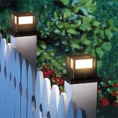 abordables Éclairages pour allées-éclairage extérieur à LED éclairage de chemin éclairage solaire de patio éclairage de colonne éclairage de terrasse à LED éclairage de capuchon décoration de cour plate