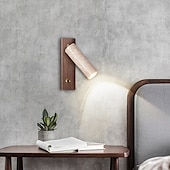 abordables Apliques de pared para interior-Lámpara de pared led y luz de lectura, apliques de pared multifuncionales de piedra, lámpara de pared led para dormitorio, apliques de pared junto a la cama, luz de lectura 110-240v