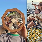 economico I regali-kit caleidoscopio fai da te in legno per bambini, caleidoscopi fatti a mano, occhiali magici rotanti per caleidoscopio in latta, giocattoli educativi per esterni ecologici, per gli amanti della natura