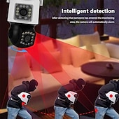 cheap Indoor IP Network Cameras-2MP Double Lens Camera, WiFi IP Home Security Camera, Two Way Audio Motion Detection Surveillance Camera, Waterproof Outdoor PTZ Camera, Full Color Night Vision IR Camera for Home, Baby, Elder, Pet