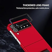 preiswerte Samsung-Handyhülle-Handy Hülle Handyhüllen Für Samsung Galaxy Z Flip 7 Z Flip 6 Z Flip 5 Z Flip 4 Z Flip 3 Rückseite Ständer Stoßfest Retro PC