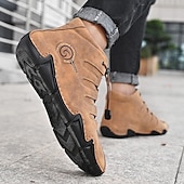 Χαμηλού Κόστους Ανδρικά Sneakers-Ανδρικά Μπότες Ανδρικά παπούτσια casual Μεγάλα Μεγέθη Χειροποίητα Παπούτσια Παπούτσια άνεσης Δουλειά Κλασσικό Καθημερινό ΕΞΩΤΕΡΙΚΟΥ ΧΩΡΟΥ Καθημερινά Δέρμα Χοιρόδερμα