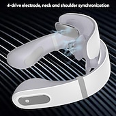 cheap Body Massager-Wireless Electronic Neck Massager 4D Shiatsu Cervical Massager Stiff Neck Massage Health Care Therapy Pulse Pain Relief