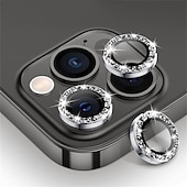 olcso iPhone-képernyővédők-1 készlet Kamera lencsevédő Kompatibilitás Apple iPhone 16 iPhone 15 Pro Max Plus iPhone 14 13 12 11 Pro Max Mini SE X XR XS Max 8 7 Plus Edzett üveg 9H erősség Anti-ujjlenyomat Nagyfelbontású (HD