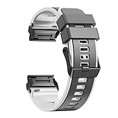 Недорогие Ремешки для часов Garmin-Ремешок для часов для Garmin Fenix 7 7X 6 6X Pro Epix Pro 47mm 51mm Instinct 2X Approach S70 47mm S62 S60 Forerunner 955 945 Epix Marq Descent Quatix 22mm 26mm силиконовый Замена Ремень 22mm 26mm