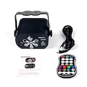 cheap Projector Lamp&amp;Laser Projector-New USB LED Stage Light Laser Projector Disco Lamp with Voice Control Sound Party Lights for Home DJ Laser Show Party Lamp