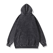 baratos Gráfico de personagem de desenho animado e filme-Moletom Camiseta lavada com ácido extragrande Imprimir Bolso frontal Arte Gráfica Para Casal Homens Mulheres Adulto Baile de Máscaras Hot Stamping Casual / Diário