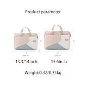 ieftine Genți, huse și huse pentru laptop-huse pentru laptop 13.3" 14" 15.6" inch, grils women, pentru macbook air pro, hp, dell, lenovo, asus, acer, chromebook notebook, stofa Oxford rezistenta la soc, pentru scoli de birouri de turism