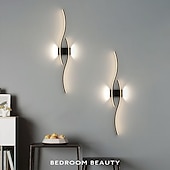 levne Nástěnná LED svítidla-lightinthebox led nástěnná nástěnná lampa vnitřní 60/80cm 2 lehké minimalistické nástěnné světlo dlouhé svítidlo pro domácí dekorace vnitřní nástěnná světla pro obývací pokoj ložnice teplá bílá