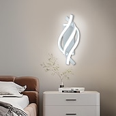 abordables Appliques murales LED-Lightinthebox Applique murale d&#039;intérieur à LED Desin 33 cm Courbe intérieure moderne simple Applique murale LED en silicone est applicable à la chambre à coucher, au salon, à la salle de bain, au