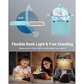 abordables appareils électroménagers-Lumière de lecture rechargeable par USB lumière LED clipable à luminosité réglable pour lecture au lit lumière blanche chaude parfaite pour les enfants et les amateurs de livres usage en voiture