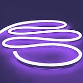 baratos Iluminação Neon LED-2,5 m 5m Luzes de tira de néon 300/600 LEDs Neon Flexível 6mm 1Setar o suporte de montagem 1 x adaptador de 12V 3A 1 x adaptador de energia 2A 1conjunto Branco Quente Branco Vermelho Luzes de feriado