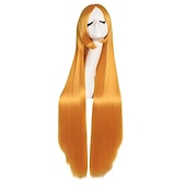 cheap Party Wigs-40 100cm Anime Costume Long Straight Cosplay Wig Party Wig Carnival Cosplay Party Wigs