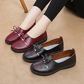 economico Ballerine da donna-Mocassini casual slip-on da donna con suola morbida – scarpe basse leggere in pelle PU con dettagli in pizzo per camminare, viaggiare e indossare tutti i giorni