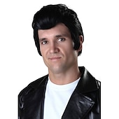 economico Parrucche dei personaggi dei film-Parrucca Adulto Grease Danny Zuko Parrucca di Danny da Grease Parrucche di Halloween