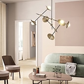 cheap Chandeliers-Modern Chandeliers 3/6/9/12-Light Brass Pendant Lighting Ceiling Light Fixture Fixtures for Dining Room, Kitchen, Living Room, Bedroom 110-240V