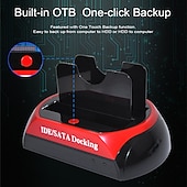 cheap Computer Peripherals-Dual-disk New And Old Dual-use Serial And Parallel Port Mobile Hard Drive Dock 2.5  3.5 Inch Multifunctional Ide Mechanical Sata Universal