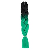 cheap Crochet Hair-Jumbo Braids Crochet Braids Hair Extension Three Tone Ombre Color Rainbow Jumbo Braiding For Twist Braiding Jumbo Box Braiding Hair 1pc/3pcs/5pcs
