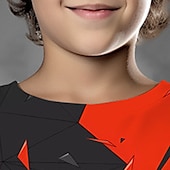 preiswerte Jungen 3D Sport &amp; Spiel-Jungen 3D Geometrisch Auto T-Shirt Langarm 3D-Druck Herbst Winter Sport Modisch Strassenmode kinderkleidung 3-12 Jahre Outdoor Casual Täglich Regular Fit
