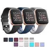 preiswerte Fitbit-Uhrenarmbänder-Smartwatch-Band Kompatibel mit Fitbit Versa 2 / Versa Lite / Versa SE / Versa Silikon Smartwatch Gurt Frauen Männer Sportarmband Ersatz Armband