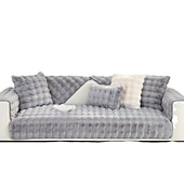abordables Funda de sofá para mascotas-Funda de sofá sherpa, alfombrilla de asiento de sofá, funda de felpa, fundas de sofá seccionales, protector de muebles, fundas de sofá antideslizantes para perros, gatos, niños (se venden por