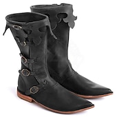 levne obuv-Retro Středověké Renesanční Ke kolenům Turn Shoes Pirát Viking Vikingové Ranger Elfí Maškarní kostým Pánské Keltské Pirát Královský předvečer Všech svatých Karneval Plesová maškaráda Karneval Výkon