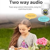 זול מצלמות רשת IP פנימיות-מצלמה אלחוטית wifi ip dome, מצלמת מעקב חיצונית עמידה למים, מצלמה במעגל סגור ir מצלמה לזיהוי תנועה, רשת אודיו דו כיוונית ptz מצלמת אבטחה ביתית לתינוק, חנות, משרד, חיית מחמד, זקן