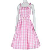 cheap Women&#039;s Costumes-Doll Dress Retro Vintage Classic &amp; Timeless 1950s Movie Cosplay for Women&#039;s Girls&#039; Kid&#039;s Adults&#039; Christmas Carnival Masquerade Bachelorette Party