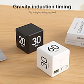 economico Elettrodomestici da cucina-cottura conto alla rovescia promemoria tempo autodisciplina timer cubo elettronico display digitale portatile multifunzionale per la vita quotidiana