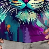 billiga Pojkens 3D-djur-Pojkar 3D Grafisk Djur Tiger T-shirt Långärmad 3D-tryck Sommar Vår Höst Sport Mode Streetwear Barn 3-12 år Utomhus Ledigt Dagligen Normal