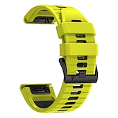 رخيصةأون عصابات ساعات Garmin-حزام إلى جارمين Fenix 7 7X 6 6X Pro Forerunner 955 945 935 Instinct 2X Solar Epix Approach S62 S60 Marq Descent G1 Quatix سيليكون إستبدال حزام 26mm 22mm تناسب سريع عصابة الرياضة معصمه