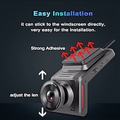 abordables DVR pour voiture-k18 4g wifi car dash cam dvr with 2.0 lcd screen gps camera recorder 1080p dual lens avant et arrière wdr with gps dash cam