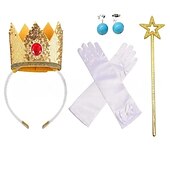 levne Příslušenství-Princezna Peach Doplňky šperků Princess Cosplay cosplay Filmové kostýmy for Dívčí Dětské Karneval Den dětí Plesová maškaráda