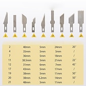 cheap Hand Tools-13Pcs Carving Knife Craft Sculpture Paper Cutting Blade Precision Engraving Cutter Non-Slip Hand Tool DIY Art Hobby Repair Set