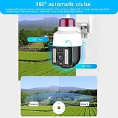 cheap Outdoor IP Network Cameras-Wireless Speed Dome Security Camera Humanoid Tracking Sound and Light Alert Smart Full Color Night Vision Bilingual Intercom Outdoor PTZ IP Camera CCTV Security Surveillance Camera(720P/1080P)