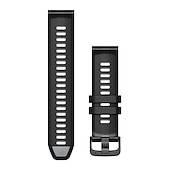 baratos Relógios Garmin-Pulseiras de Relógio para Garmin Fenix 7 Pro 6 5 Plus Epix Pro 47mm Approach S70 47mm S62 S60 Forerunner 955 255 945 745 Instinct 2 Marq Descent Quatix 22mm Silicone Substituição Alça 22mm Ajustável