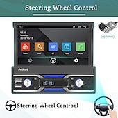 Χαμηλού Κόστους Σετ Bluetooth Αυτοκινήτου/Hands-free-7 ιντσών 1din android 10.1 ραδιόφωνο αυτοκινήτου autoradio οθόνη αφής συσκευή αναπαραγωγής πολυμέσων αυτοκινήτου υποστηρίζει ασύρματη αναπαραγωγή αυτοκινήτου και αυτόματες λειτουργίες android κάμερα