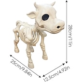 お買い得  ハロウィンの吊るし飾りとテーブルトップ装飾-牛の骸骨ハロウィン装飾、2025年新しいハロウィン牛の骸骨、牛の頭蓋骨ハロウィン怖い骸骨、ハロウィン装飾小道具