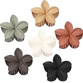cheap Hair Styling Accessories-1PC Flower Claw Clips Hawaiian Hair Clips Plumeria Hair Clips Large Hair Claw Clips for Thick Hair 3.3 inch Medium Claw Clips for Thin Hair Strong Hold Nonslip Hair Clips Beach Hair Accessories for Women and Girls -Hawaii