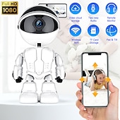 お買い得  屋内IPネットワークカメラ-1080p ipカメラパンチルト監視カメラ200ワットピクセルwifi ptzカメラワイヤレス双方向オーディオネットワークカメラベビーモニターホームセキュリティモーション検出セキュリティ監視ネットカメラ+ 16/32/64g tfカード(オプション)