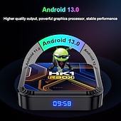رخيصةأون تي في بوكس-صندوق التلفزيون الذكي hk1 rbox k8s android 13 8k android tv box rgb light 4gb 64gb wifi6 Dual wifi 2023 pk android 12 6k