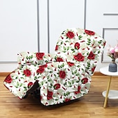 cheap Recliner Chair Cover-Stretch Recliner Covers Recliner Covers 1 Seater Armchair Couch Slipcover with Elastic Loop, Anti-cat Scratch Furniture Protector for Kids, Pets, Dogs, Cats
