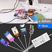 billige Trådløse ladere-50w multi-port lader usb10 port 10a hurtigladende mobiltelefon nettbrett smart distribusjonsplugg 5v2.4a