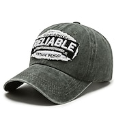 economico Cappellino da baseball da uomo-Unisex Cappellino da baseball Nero Giallo Cotone Lavato Viaggi Stile da spiaggia Esterno Da mare Liscio Regolabile Di tendenza Protezione per occhi